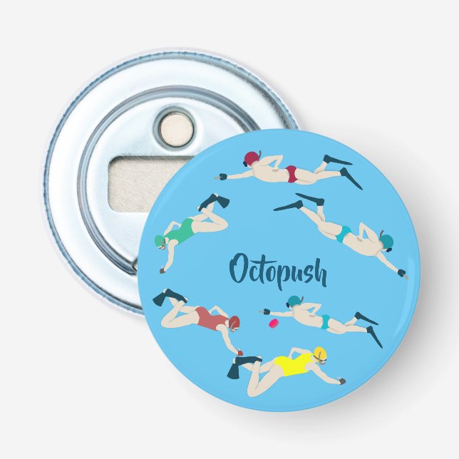 Underwater Hockey Bottle Opener (Front)
