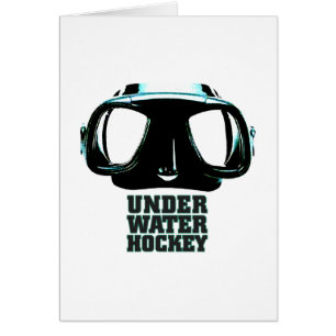 Underwater Hockey Folding Card
