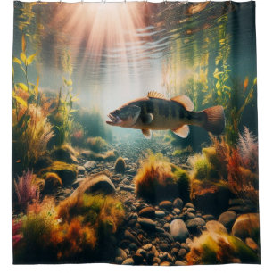 Underwater large mouth bass