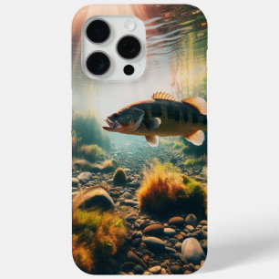 Underwater large mouth bass iPhone 15 pro max case
