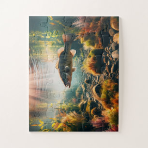 Underwater large mouth bass jigsaw puzzle