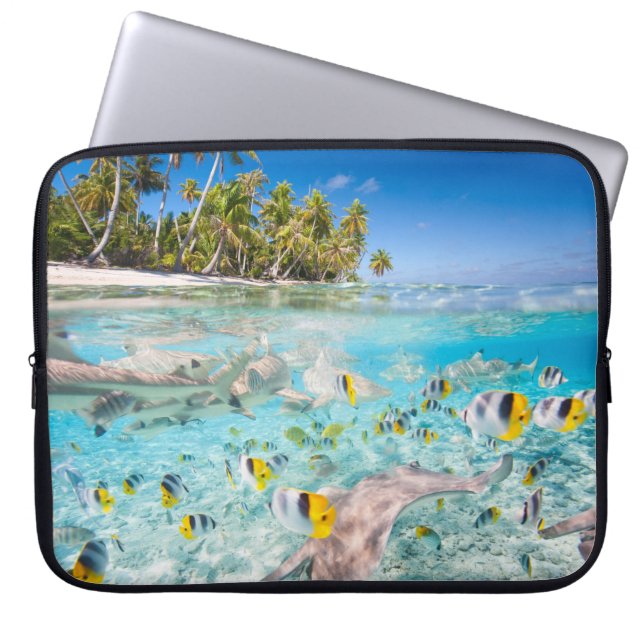 Underwater life laptop sleeve (Front)