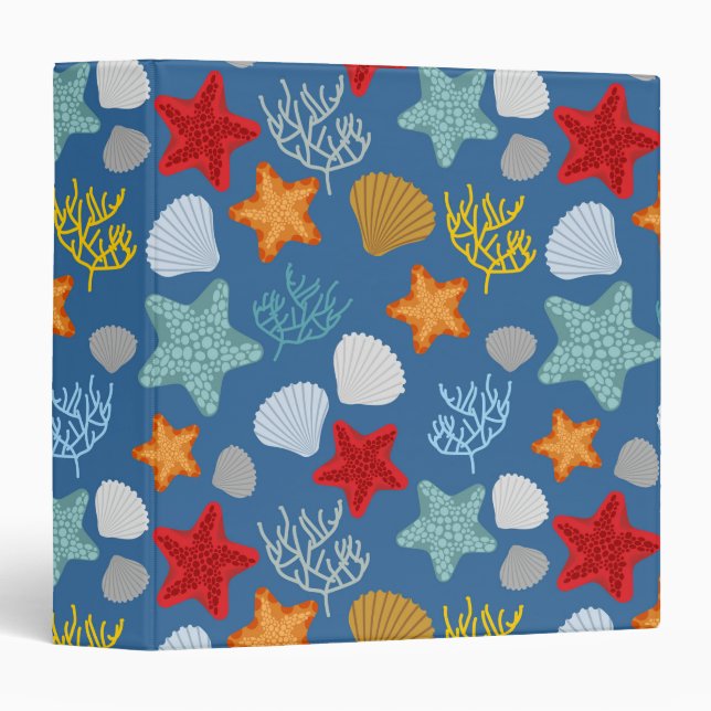 Underwater Life Pattern Binder (Front/Spine)
