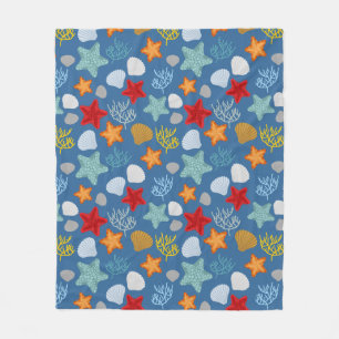 Underwater Life Pattern Fleece Blanket