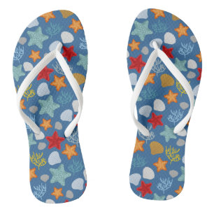 Underwater Life Pattern Flip Flops