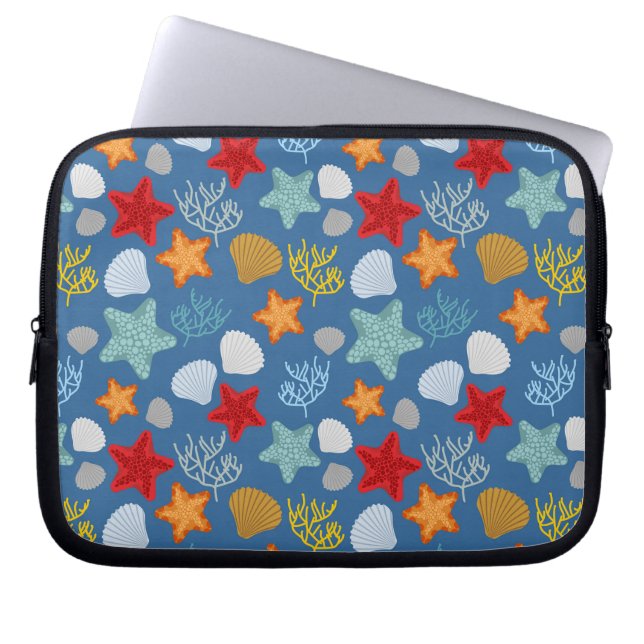 Underwater Life Pattern Laptop Sleeve (Front)