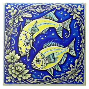 Underwater life traditional ceramic art no 1 tile