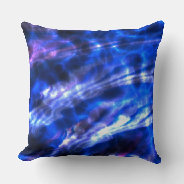 Underwater Lighting 1&2 Image Options Throw Pillow (Front)