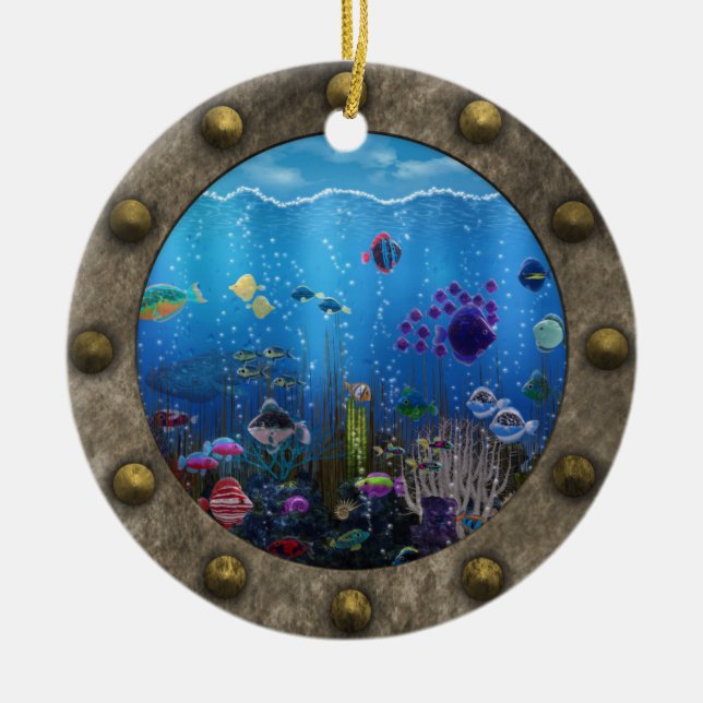 Underwater Love - Ceramic Ornament (Front)