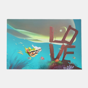 Underwater Love Doormat