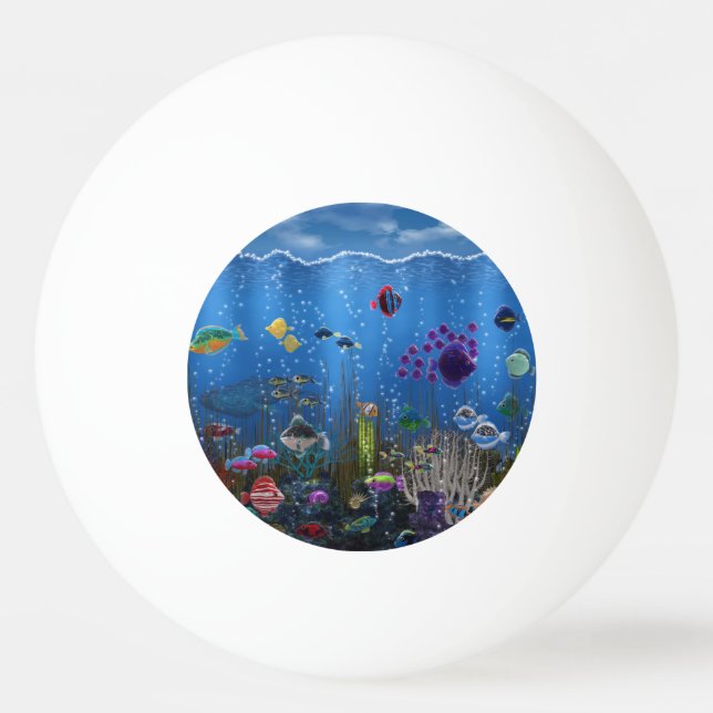 Underwater Love Ping Pong Ball (Front)