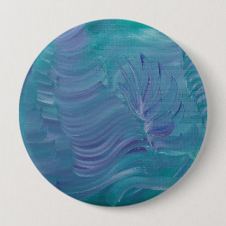 Underwater Magic Unique Colourful Abstract Art 4 Inch Round Button