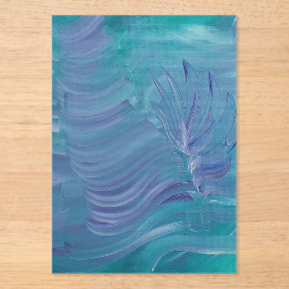Underwater Magic Unique Colourful Abstract Art Acrylic Invitations