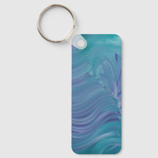 Underwater Magic Unique Colourful Abstract Art Keychain