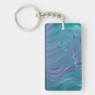 Underwater Magic Unique Colourful Abstract Art Keychain