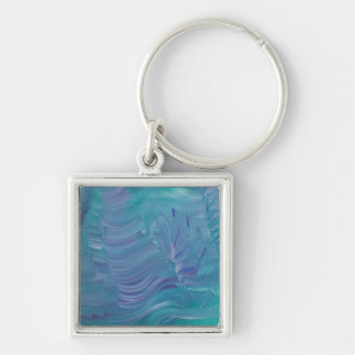 Underwater Magic Unique Colourful Abstract Art Keychain
