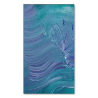 Underwater Magic Unique Colourful Abstract Art Magnetic Business Card