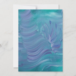 Underwater Magic Unique Colourful Abstract Art Magnetic Invitation