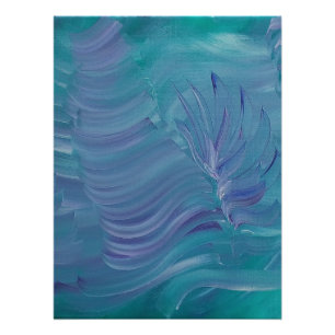 Underwater Magic Unique Colourful Abstract Art Poster