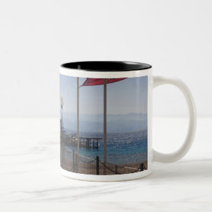 Underwater Marine Park, observation tower Two-Tone Coffee Mug