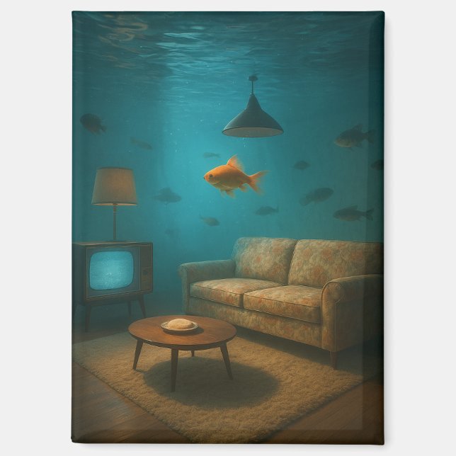 Underwater MCM Living Room Magnet (Front)