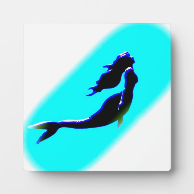 underwater mermaid rising plaque (Front)