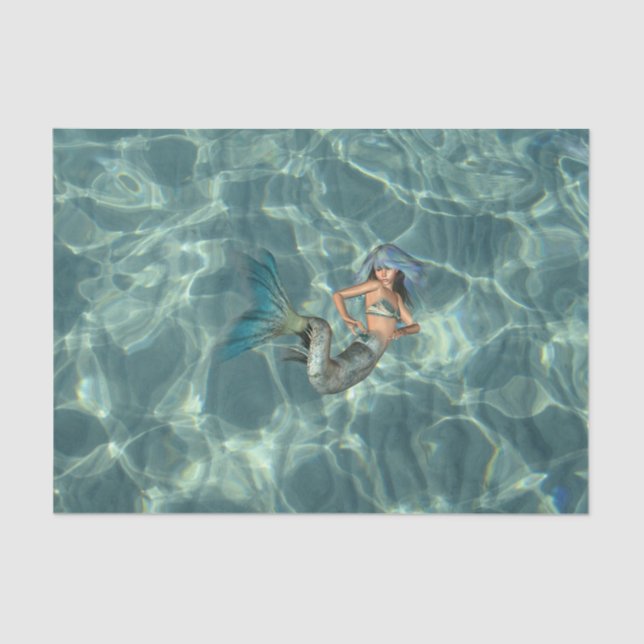 Underwater Mermaid Tissue Paper (Front)