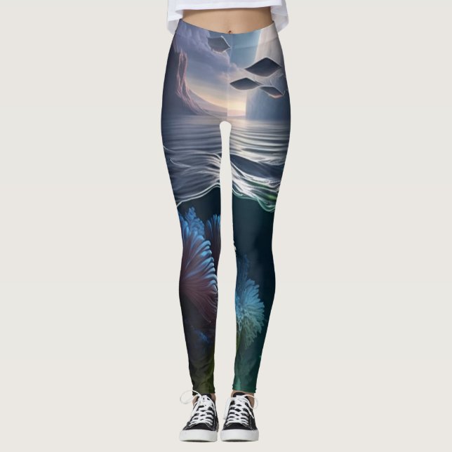 Underwater Oasis Leggings (Front)