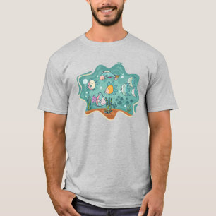 Underwater Ocean Life Cartoon T-Shirt