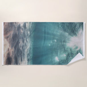 Underwater Ocean Sea Waves Summer Surf Sunshine Beach Towel