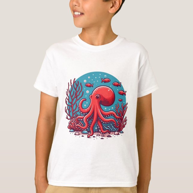 Underwater Octopus Tee (Front)
