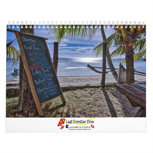Underwater of Siquijor S- L size Calendar (Cover)