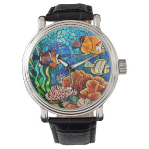 Underwater Paradise Tropical Fish Coral Reef Wall  Watch
