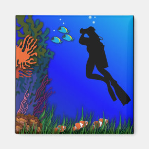 Underwater Photographer Magnet