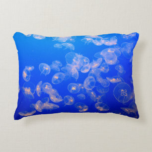 UNDERWATER PHOTOGRAPHY OF JELLYFISH ACCENT PILLOW