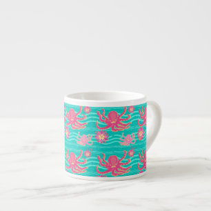 Underwater Pink Octopus Pattern Specialty Mug