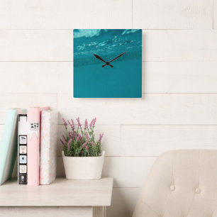 Underwater Pool Glam 2 Square Wall Clock