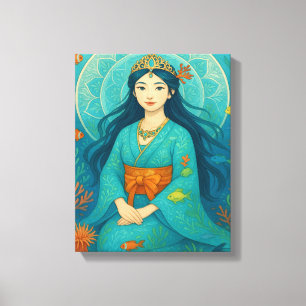 Underwater Princess Canvas Print