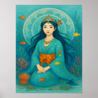 Underwater Princess in Kimono
