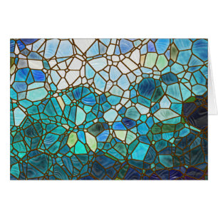Underwater scene stained glass