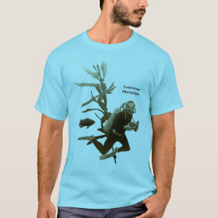 Underwater Scene with Vintage Diver and Camera T-Shirt