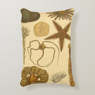Underwater Sea Creatures Accent Pillow