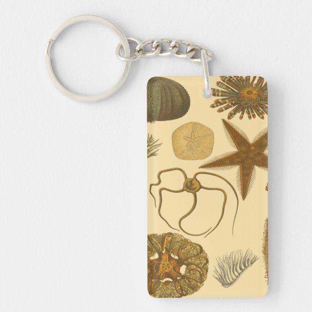 Underwater Sea Creatures Keychain (Front)