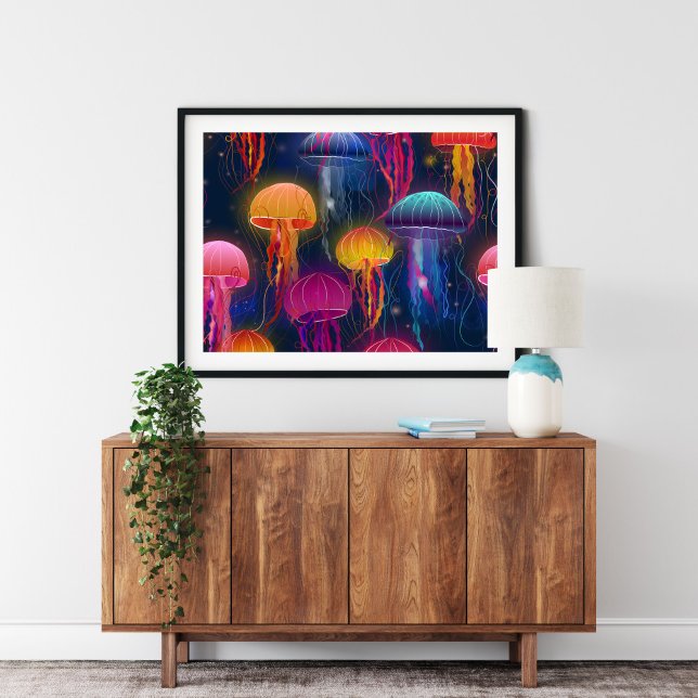 Underwater Sea Jelly Fish For Home | Canvas Print (Creator Uploaded)