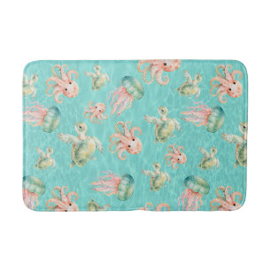Underwater Sea Life Bath Mat