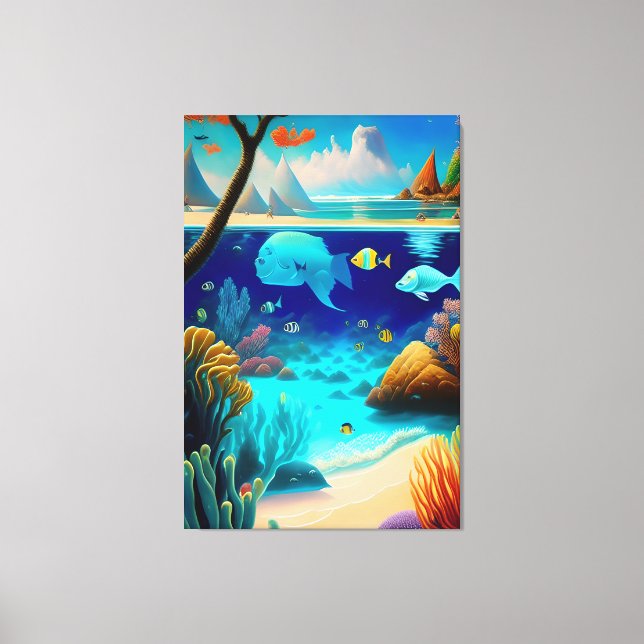 Underwater, Sealife, Fish Ocean Wall Decor (Front)