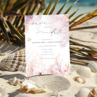 Underwater Seaweed | Seashell Save the Date