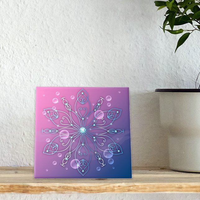 Underwater Shiny Elegant Luxurious Royal Mandala  Tile (Creator Uploaded)