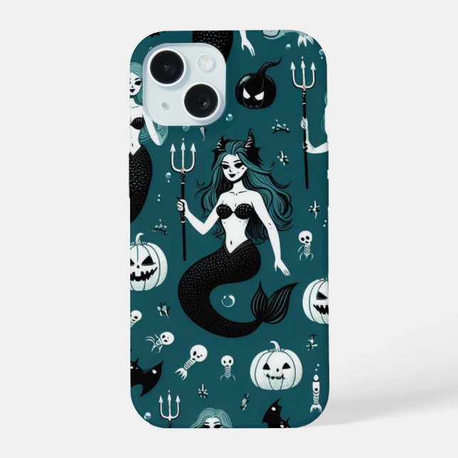 Underwater Siren iPhone 15 Case (Back)