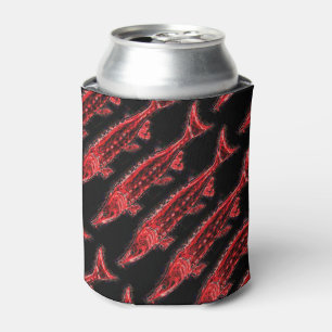 underwater sturgeons swimming can cooler